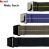 Elastic Webbing  Metal Hook Watch Band Straps Compatible for Apple iWatch Ultra SE 49mm 45mm 44mm 42mm 41mm 40mm 38mm - Image 2
