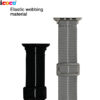 Elastic Webbing  Metal Hook Watch Band Straps Compatible for Apple iWatch Ultra SE 49mm 45mm 44mm 42mm 41mm 40mm 38mm - Image 4