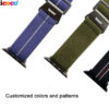 Elastic Webbing  Metal Hook Watch Band Straps Compatible for Apple iWatch Ultra SE 49mm 45mm 44mm 42mm 41mm 40mm 38mm - Image 5
