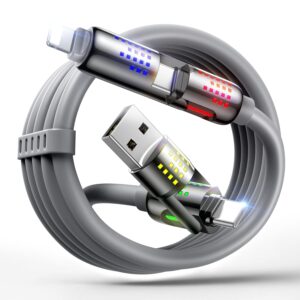 40W 4 in 1 Liquid Silicone Charging Cable USB C to Lightning Cable (1M)