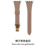 10-PACK Butterfly Buckle Calf Leather Watch Band Strap Compatible for Apple Watch Ultra 49mm 45mm - Image 8