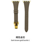 10-PACK Butterfly Buckle Calf Leather Watch Band Strap Compatible for Apple Watch Ultra 49mm 45mm - Image 7