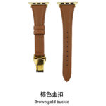 10-PACK Butterfly Buckle Calf Leather Watch Band Strap Compatible for Apple Watch Ultra 49mm 45mm - Image 5