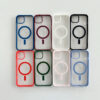 Matte TPU Frame+PC Backplane Magnetic Mobile Phone Case for iPhone Models for Samsung Models