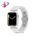 10-PACK Two-Tone Butterfly Buckle Chain Watch Band Strap Compatible for Apple Watch Ultra 49mm 45mm - Image 2