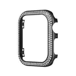 Compatible with Apple Watch Case 44mm 45mm 42mm 40mm 38mm 41mm Metal Solid Alloy Diamonds Protect Frame