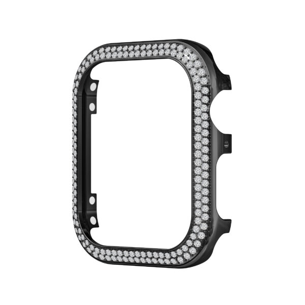 Compatible with Apple Watch Case 44mm 45mm 42mm 40mm 38mm 41mm Metal Solid Alloy Diamonds Protect Frame