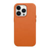 Orange MagSafe PU Leather Cover Case for  iPhone 15Pro max 15Pro  15Plus 15 all Apple models