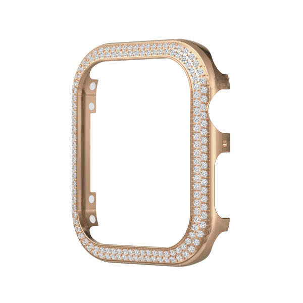 Compatible with Apple Watch Case 44mm 45mm 42mm 40mm 38mm 41mm Metal Solid Alloy Diamonds Protect Frame