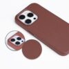 Orange MagSafe PU Leather Cover Case for  iPhone 15Pro max 15Pro  15Plus 15 all Apple models - Image 10