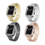 10-PACK Alloy Diamonds iWatch Lady Men Watch Band Straps 45mm 44mm 41mm 40mm
