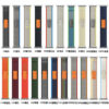 10-PACK Nylon Loop Watch Band Compatible for Apple iWatch Ultra 49mm 45mm 40mm