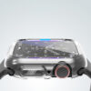 High Transparent Hard PC Protect TPU Frame Apple iWatch Case 38mm-49mm