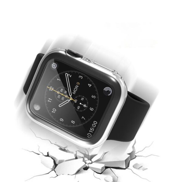 High Transparent Hard PC Protect TPU Frame Apple iWatch Case 38mm-49mm