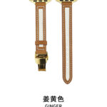 10-PACK Thin Hollow Canvas Butterfly Buckle Leather Watch Band Strap for Apple iWatch - Image 6