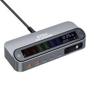 High-Power Desktop Charging Station | Fast Charge Laptop Tablet & Phone Simultaneously