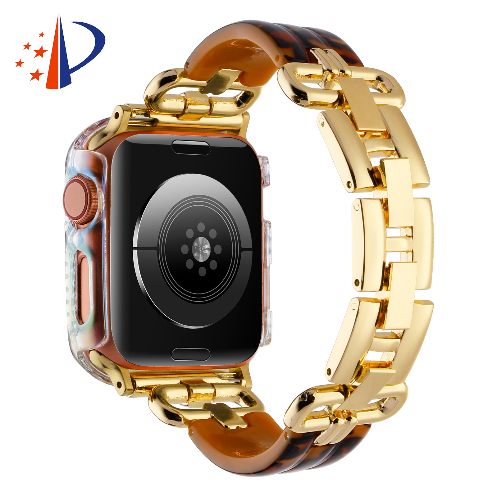 10-PACK Resin Bracelet Watch Chain iWatch Band Strap 49mm 45mm 44mm 41mm 40mm 38mm (Gold) - Image 19