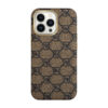 Luxury Shockproof IC Animation Magnetic Magsafe PU Leather Back Protect Cover Case for iPhone 15Pro max 15Pro