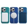 Classical Denim Style PU Leather IC Animation Magnetic MagSafe iPhone Mobile Cover Case for iPhone 15Pro max - Image 12