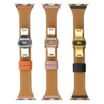 10-PACK T-Shaped Small Waist Leather Butterfly Buckle Watch Strap 49mm 45mm 44mm 41mm 40mm 38mm