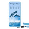 10-PACK Universal Deep waterproof bag for swimming  surfing snorkeling sand waterpark (Blue)
