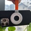 TIKTOK  INSTAGRAM YOUTUBE  Facebook...Creators, Popular Universal Ultra-thin Stronger Magnetic Silicone Ring Stand Holder(Red) - Image 2