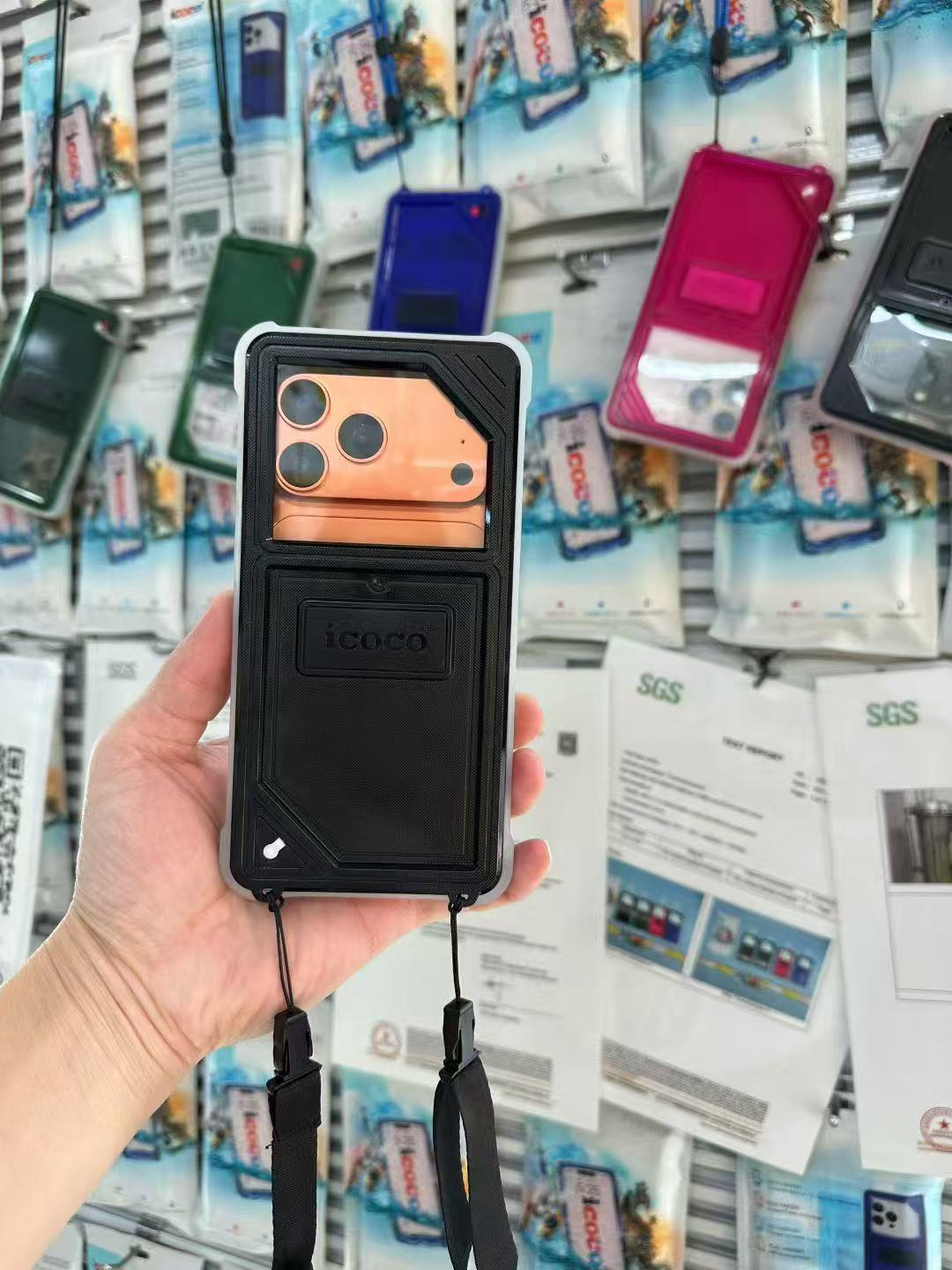 10-PACK 24 Hours 30M 98FT SGS Deep Waterproof Universal Case for swimming diving surfing snorkeling sand waterpark (Pink) - Image 26