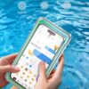 SGS 98 Feet 24  Hours Deep Waterproof Universal Case for swimming diving surfing snorkeling sand waterpark (Green) - Image 5