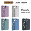 2024 New Ripple +Magnetic Liquid Silicone Cover  MagSafe Case for Apple iPhone 16Pro max 16Pro 16Plus 16 - Image 10