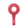 TIKTOK  INSTAGRAM YOUTUBE  Facebook...Creators, Popular Universal Ultra-thin Stronger Magnetic Silicone Ring Stand Holder(Red)