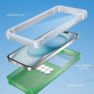 10-PACK 24 Hours 30M 98 Feet SGS Deep Waterproof Universal Case for swimming diving surfing snorkeling sand waterpark (Green)