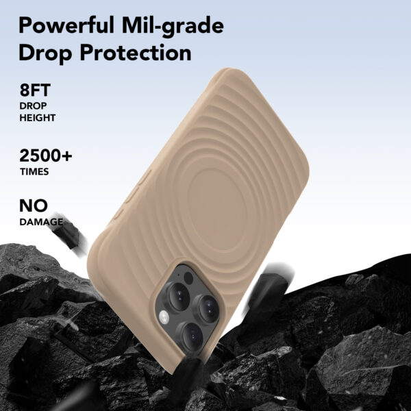 Popular Ripple +Magnetic Liquid Silicone Cover  MagSafe Case for Apple iPhone 16Pro max 16Pro 16 with AI Touch Buttons