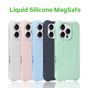 Popular Ripple +Magnetic Liquid Silicone Cover  MagSafe Case for Apple iPhone 16Pro max 16Pro 16 with AI Touch Buttons