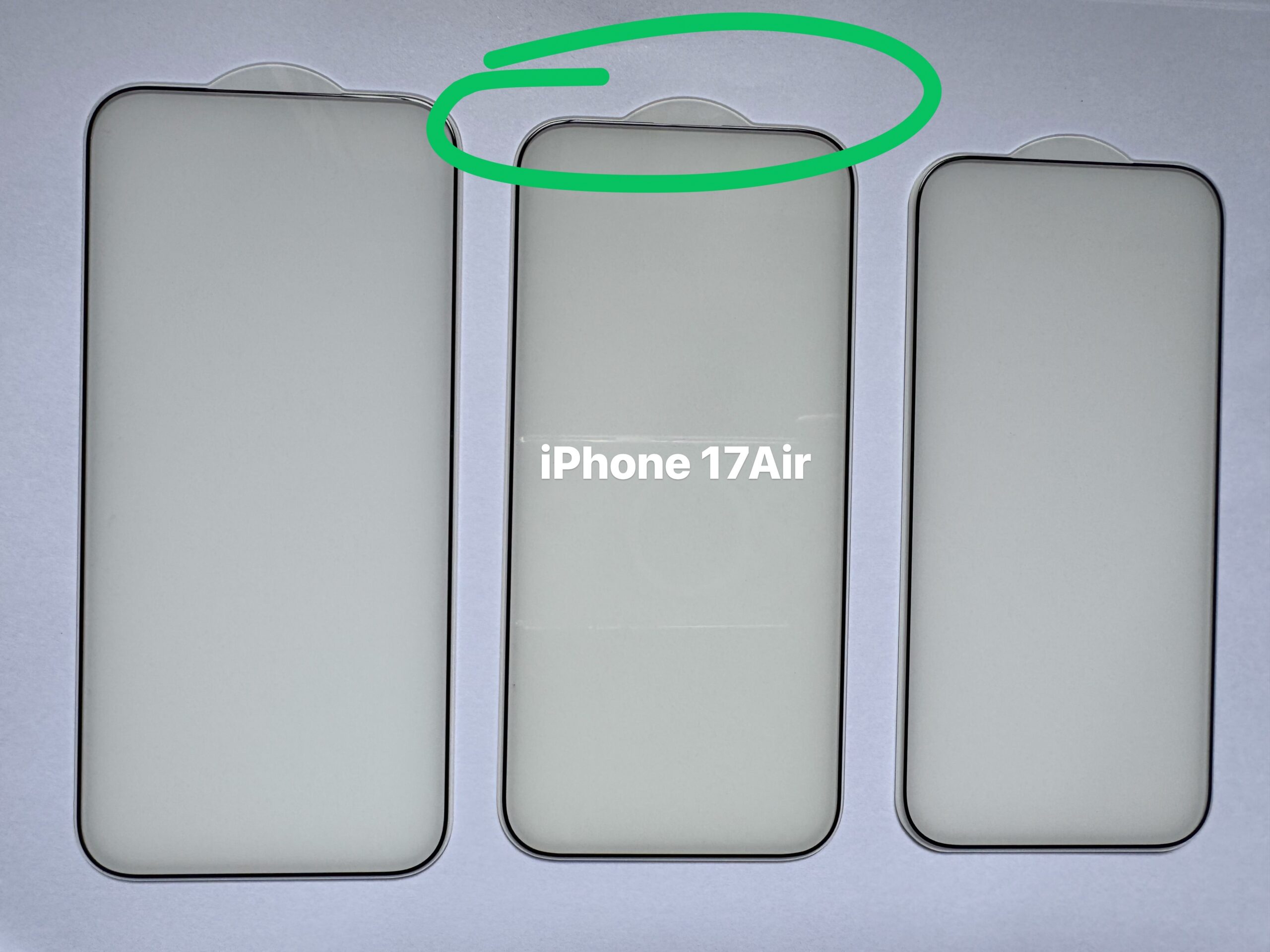 Slim Frame Big Screen View Window High Transparent 9H Tempered Glass Screen for iPhone 17Pro max 17Air 17Pro 17 iPhone 16Pro max 16Pro 16Plus 16 y 15Pro max to iPhone 11