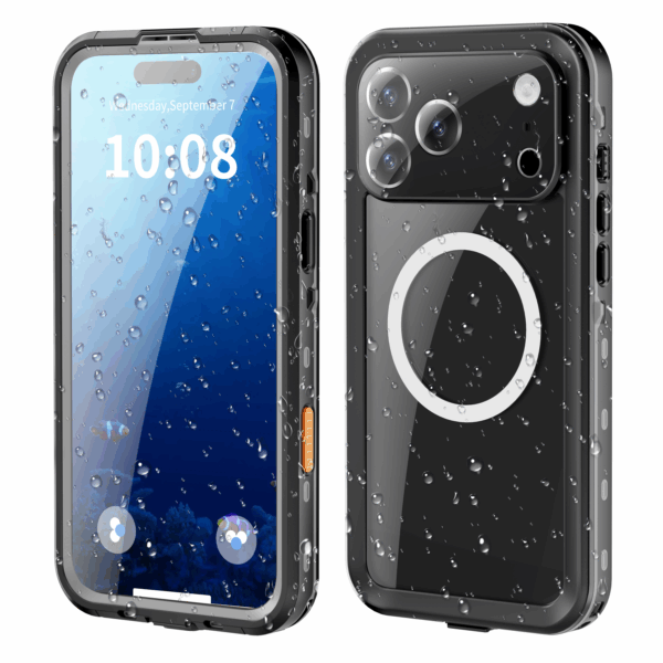 2025 Waterproof and Dustproof IP68 2M 30MIN Case for iPhone 17Pro max with Magnetic Support Wireless Charging (Motion Capture Sensor Button) - Image 3