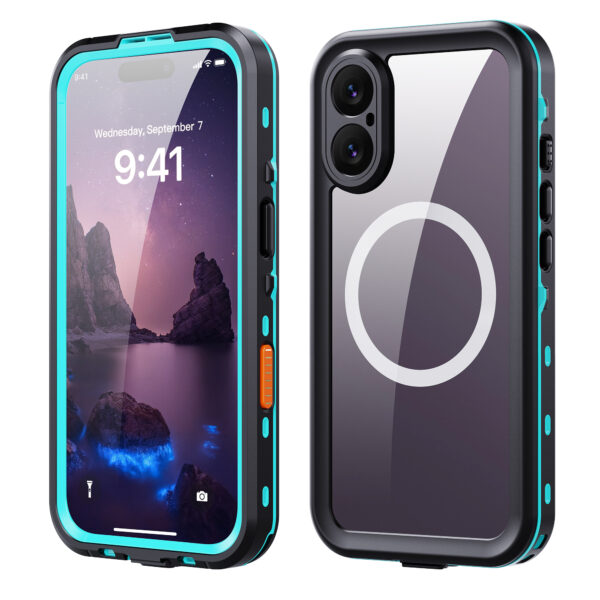 2025 Waterproof and Dustproof IP68 2M 30MIN Case for iPhone 17 with Magnetic Support Wireless Charging (Motion Capture Sensor Button) - Image 10
