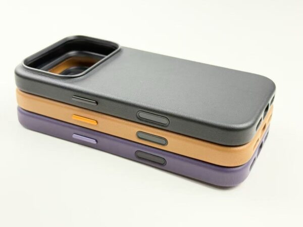 2025 Premium Magnetic Leather Case for iPhone 17Pro max 17Air 17Pro 17 mobile phone support all wireless magsafe devices (AI TOUCH BUTTONS) - Image 2