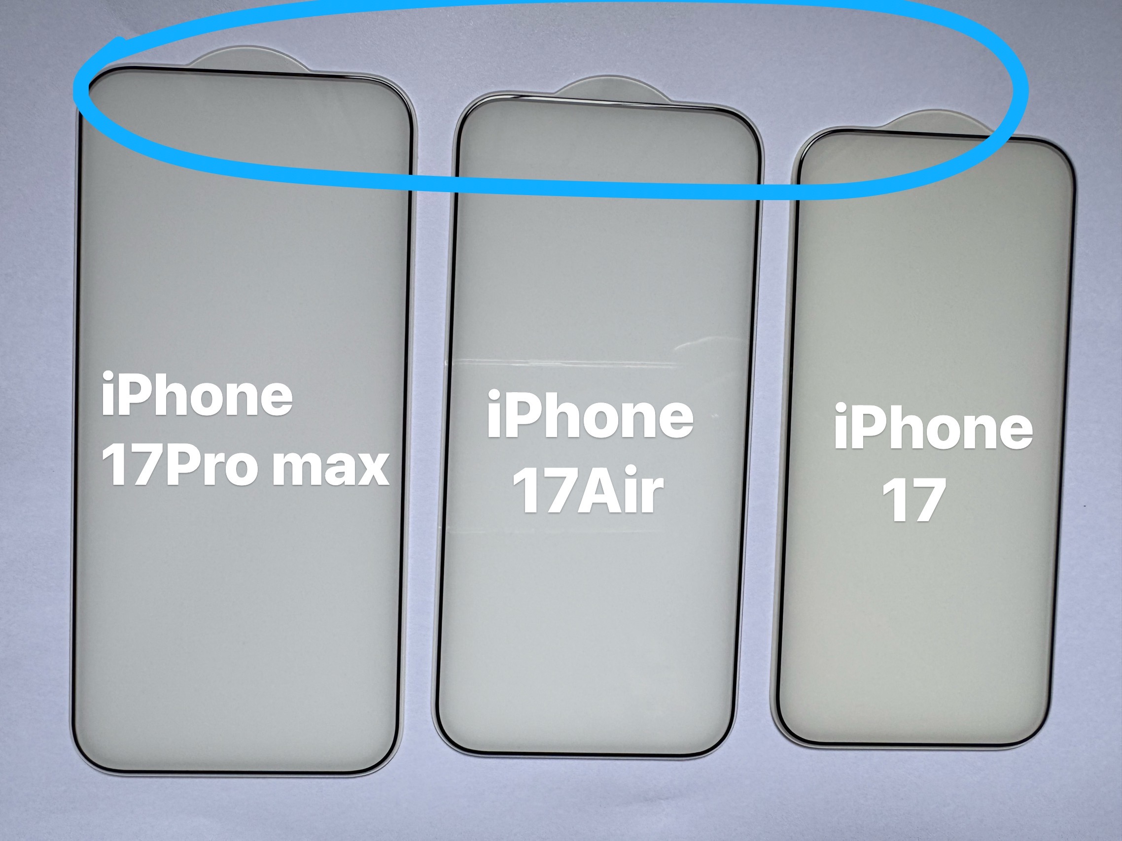 Slim Frame Big Screen View Window High Transparent 9H Tempered Glass Screen for iPhone 17Pro max 17Air 17Pro 17 iPhone 16Pro max 16Pro 16Plus 16 y 15Pro max to iPhone 11