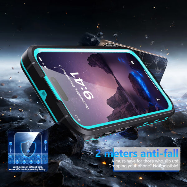 2025 Waterproof and Dustproof IP68 2M 30MIN Case for iPhone 17 with Magnetic Support Wireless Charging (Motion Capture Sensor Button) - Image 4