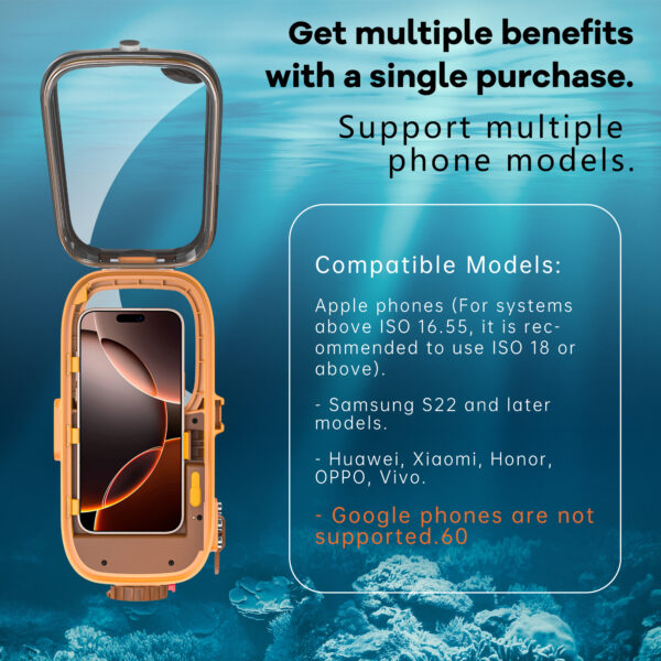 15M Diving Waterproof Protect Case for Apple iPhone Samsung Huawei Xiaomi Honor Google OPPO VIVO Smart Phone - Image 4