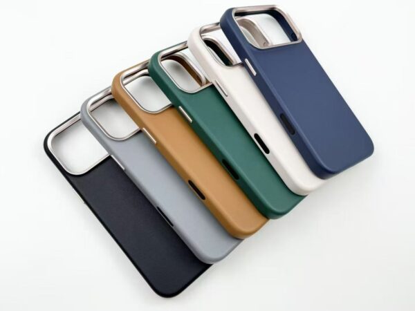 2025 Premium Magnetic Leather Case for iPhone 17Pro max 17Air 17Pro 17 mobile phone support all wireless magsafe devices (AI TOUCH BUTTONS) - Image 2