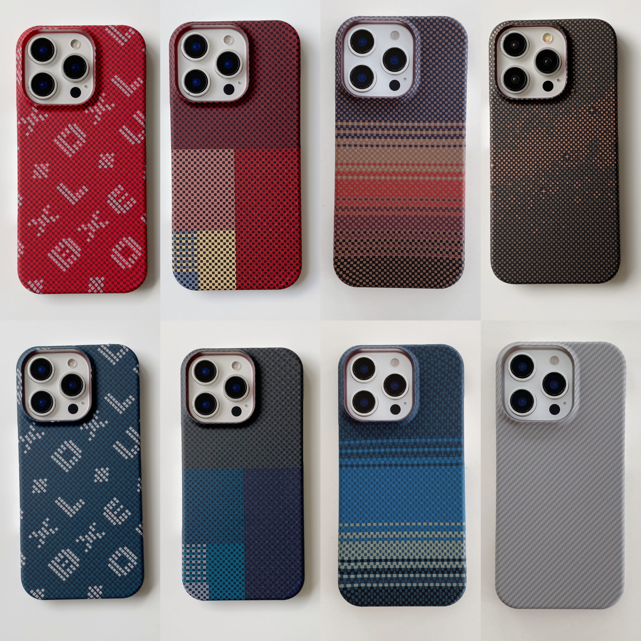 2025 Kevlar Fiber Patterns MagSafe Phone Case Cover for Apple iPhone 17Pro max 17Pro 17Air 17 iPhone 16Pro max 16Pro 16 to iPhone 11