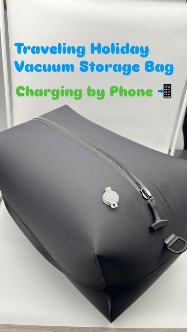 2025 15L Vacuum Storage Bag 💖Space Saver Compression Bags for Clothing Easy Charging by Smart Phone Traveling Luggage Partner