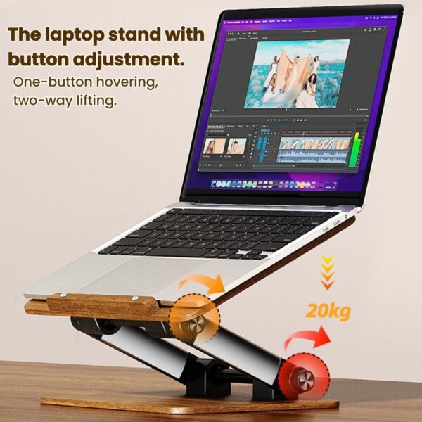 2025 Aluminum Alloy Materials New Adjustment Laptop Reading Holder  Stander (fit for Students too) - Image 2