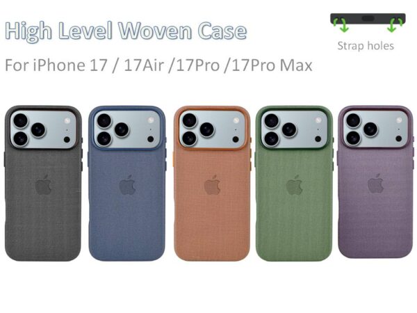 10-PACK High Level Woven Magnetic Magsafe Cover for Apple iPhone 17Pro max 17Pro 17Air 17