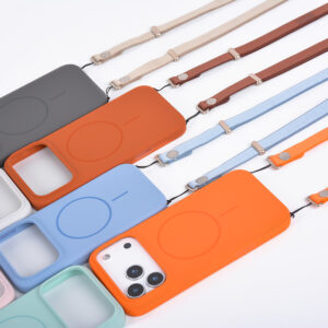 2025 Liquid Silicone MagSafe  Case for  17Pro max  17Pro  17Air 17 AI Touch Camera Control Button Plus Strap Hole