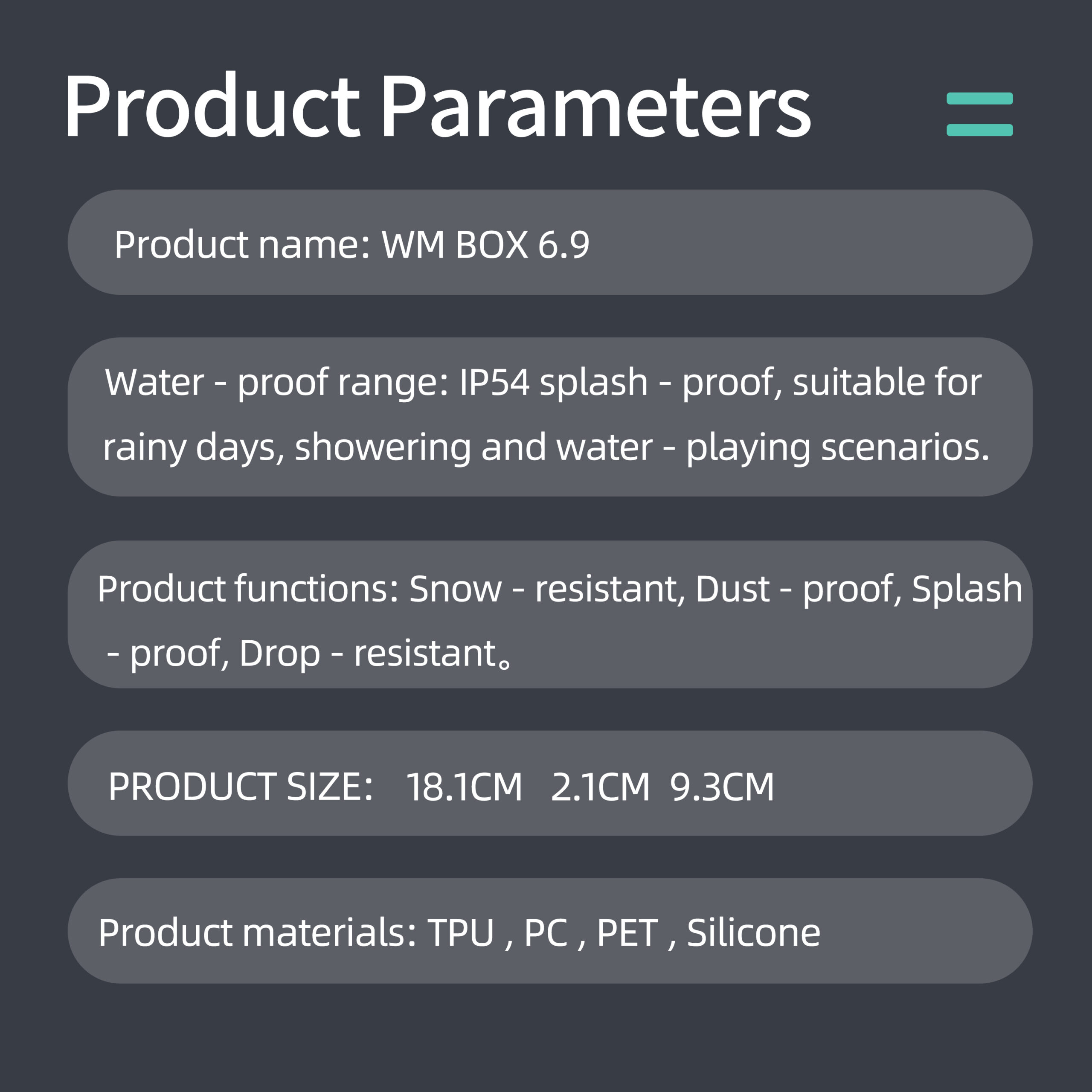 2025 New 6.9" waterproof case full body against drops and impacts dustproof suitable for cycling running skiing office dining swimming and more outdoor work - Image 15