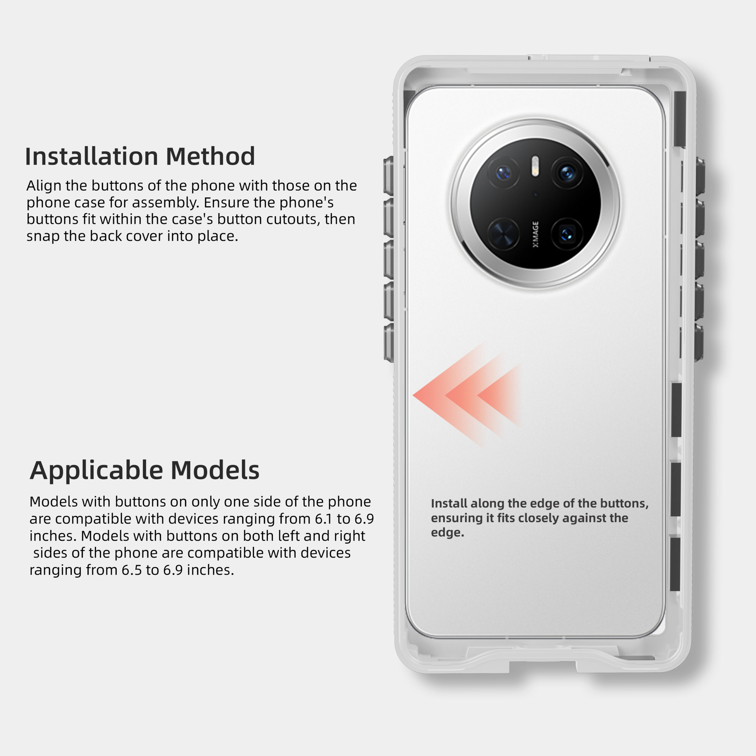 2025 New 6.9" waterproof case full body against drops and impacts dustproof suitable for cycling running skiing office dining swimming and more outdoor work - Image 16