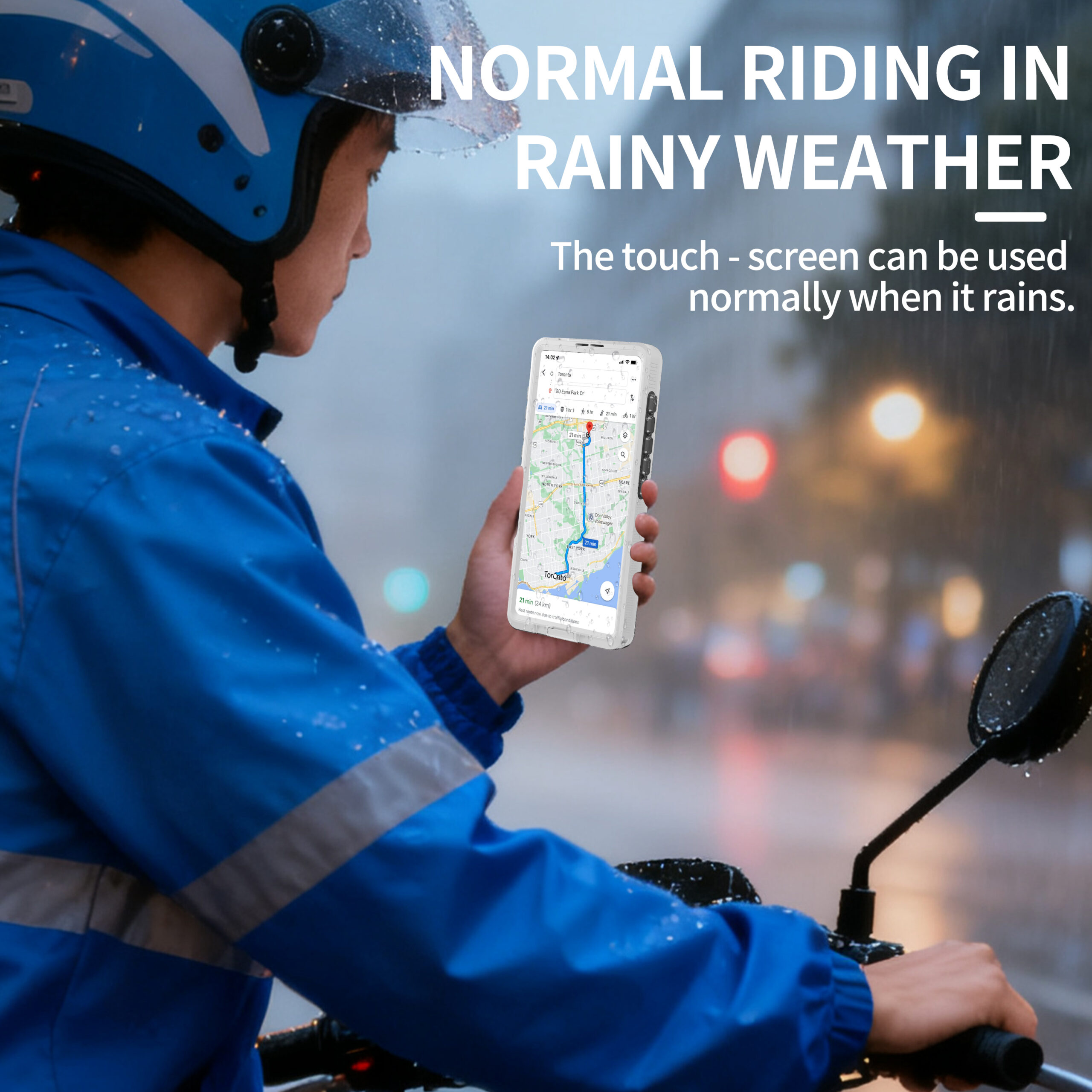 2025 New 6.9" waterproof case full body against drops and impacts dustproof suitable for cycling running skiing office dining swimming and more outdoor work - Image 6