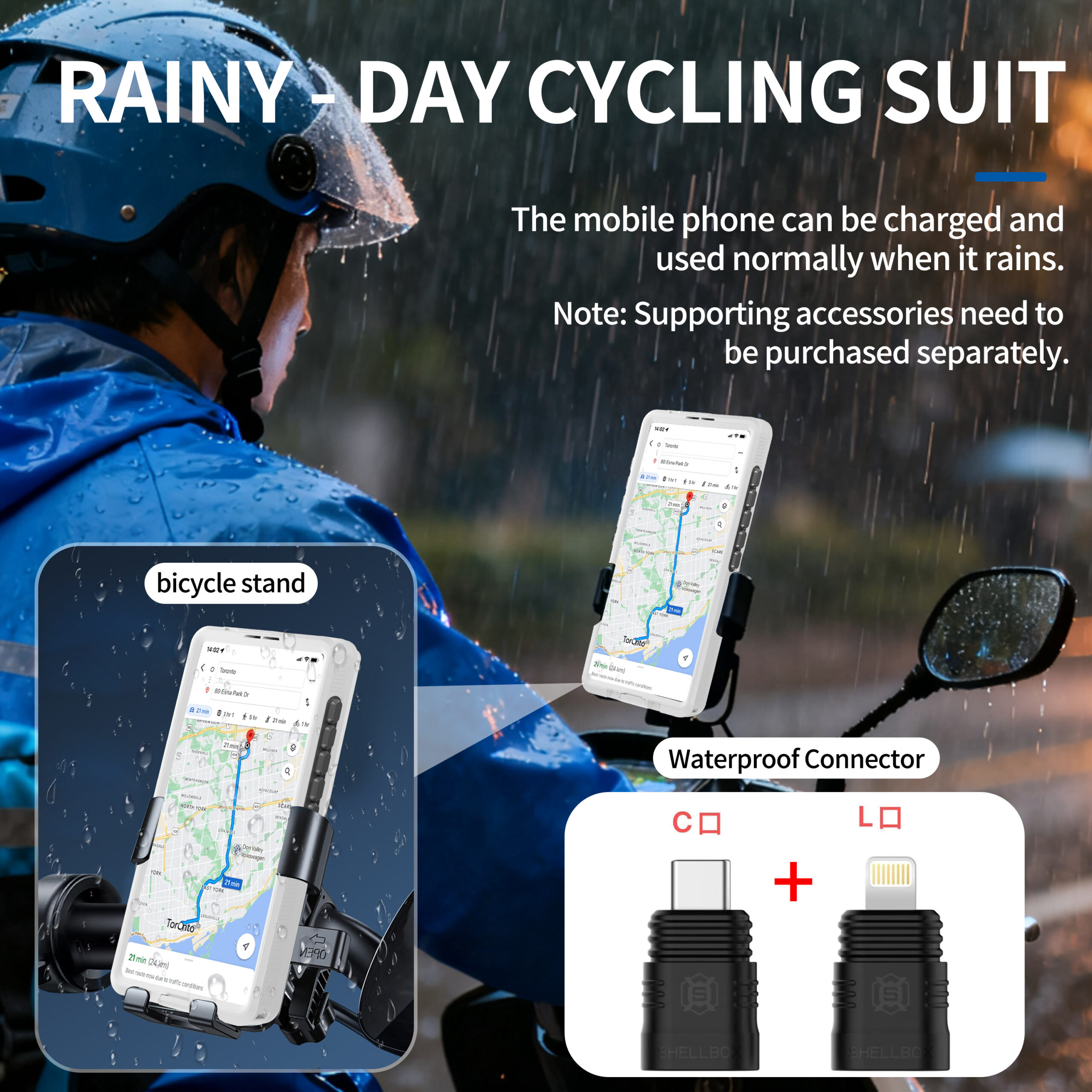 2025 New 6.9" waterproof case full body against drops and impacts dustproof suitable for cycling running skiing office dining swimming and more outdoor work - Image 7